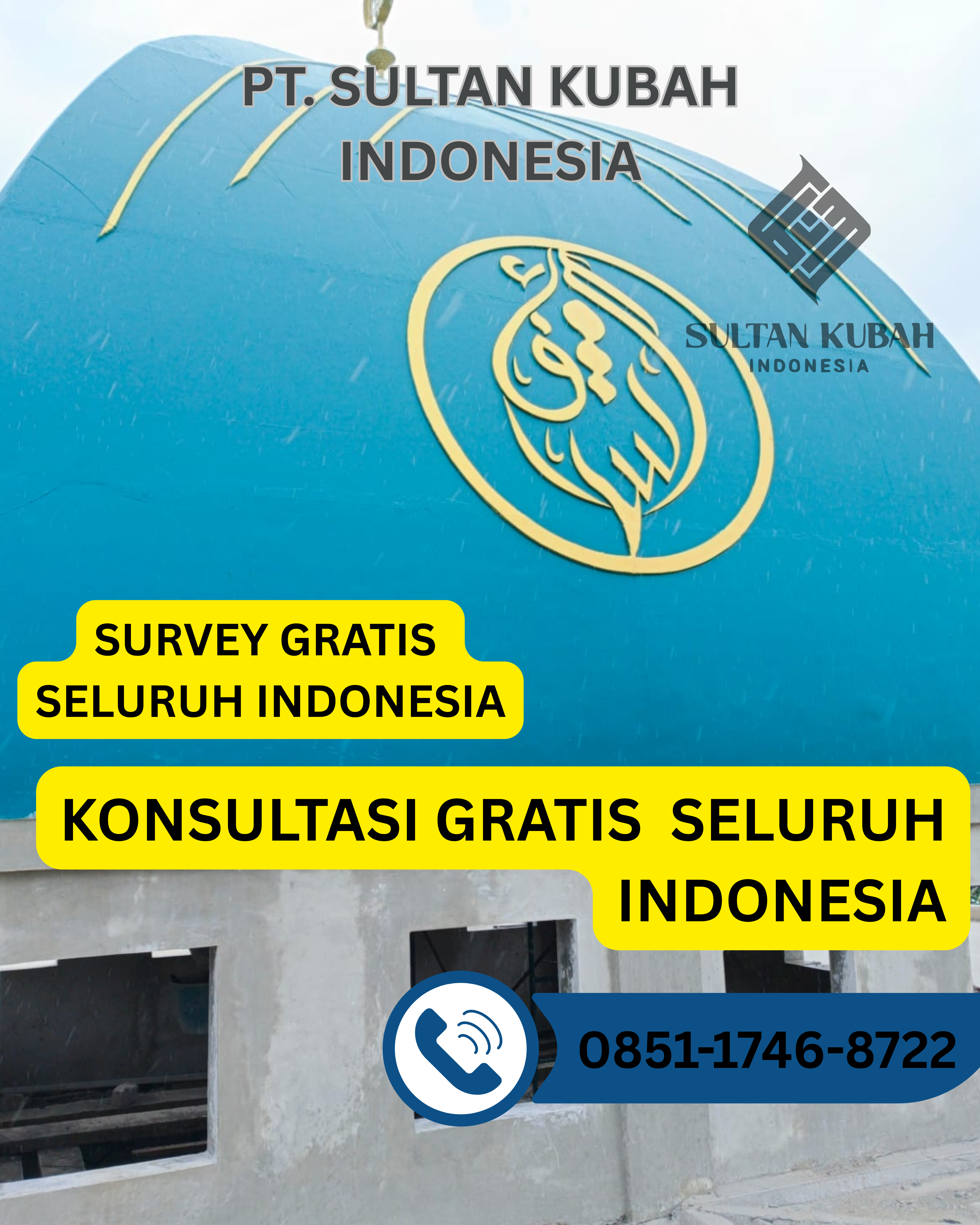 KUBAH MASJID PREMIUM & BERKUALITAS DI KEC. TOMOHON UTARA, KOTA TOMOHON (WA: 0851-1746-8722)