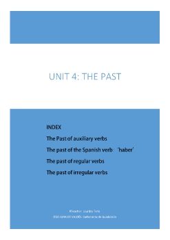 UNIT 4: THE PAST