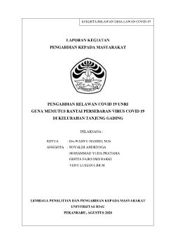 Laporan akhir pengesahan