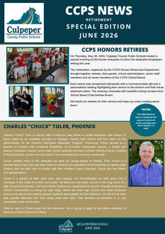 CCPS News Retirement Edition June 2026