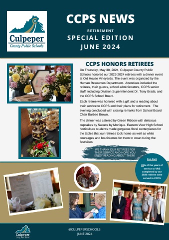CCPS News Retirement Edition June 2024