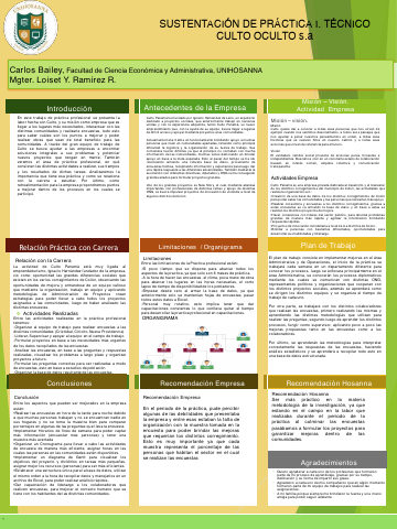 Sustentación de Práctica I. Técnico Culto Oculto S.A