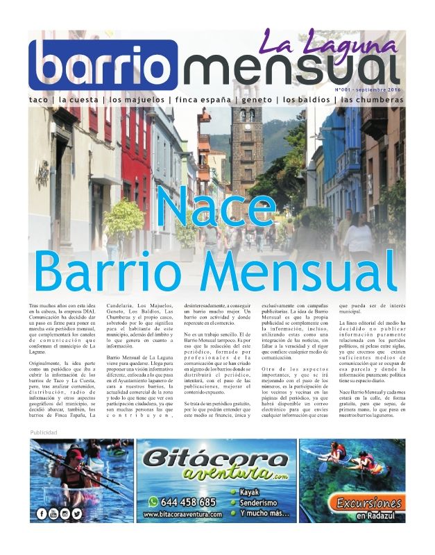 BARRIO MENSUAL SEPTIEMBRE 2016