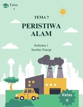 Hijau Ilustrasi Sampul buku Siswa Sumber Energi