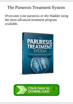 Paruresis Treatment System PDF Download Free