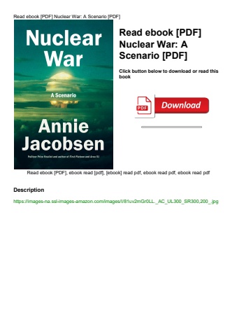 read ebook [pdf] nuclear war a scenario [pdf]