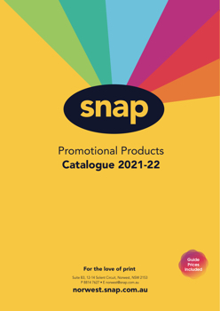 Snap Promotional Products Catalogue 2021-22