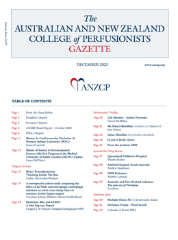 ANZCP GAZETTE DECEMBER 2023