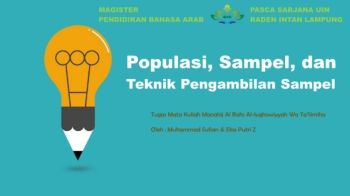 populasi Sampel dan Teknik Pengambilan Sampel