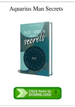 Aquarius Man Secrets PDF Download Free