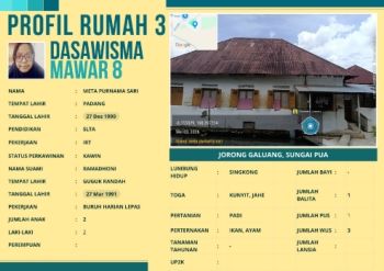 TP-PKK Nagari Sungai Pua_Jorong Galuang_Dasawisma Mawar 8_Rumah 3