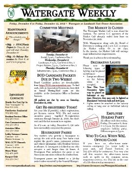 Weekly EVENTS FLYER 12 06 to 12 13