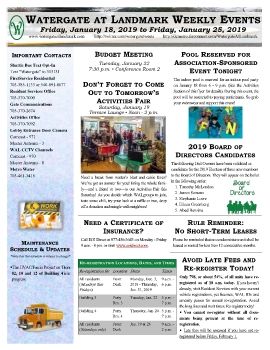 Weekly EVENTS FLYER 01 18 to 01 25