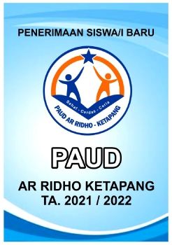 PPDB PAUD AR RIDHO KTP 2021