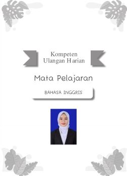 Ulangan Harian Bahasa Inggris ikm kelas 6