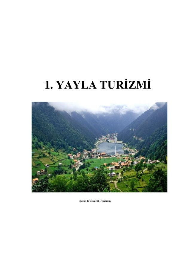 YAYLA TURİZMİ KİTAP - SEDA ERİZ