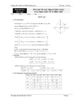 TOÁN 11 C1 B1 GÓC LƯỢNG GIÁC