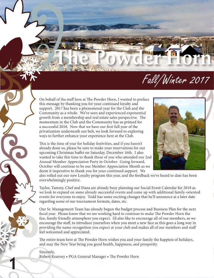 2017 Fall Newsletter