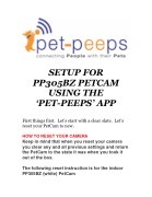 PET-PEEPS APP INSTALLATION