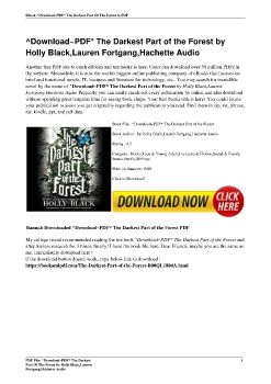 Book-PDF-The-Darkest-Part-Of-The-Forest-by-Holly-Black-Lauren-Fortgang-Hachette-Audio_Neat