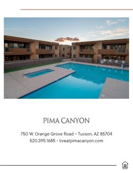 Pima Canyon Brochure