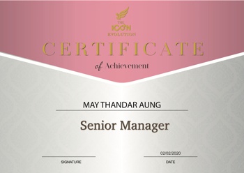 certificate : senior manager