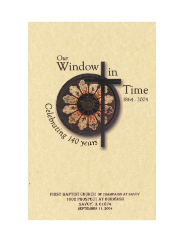 History of FBC from 140 Book