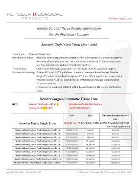  Hensler Surgical Amnio Tissue w_ Q - 2018