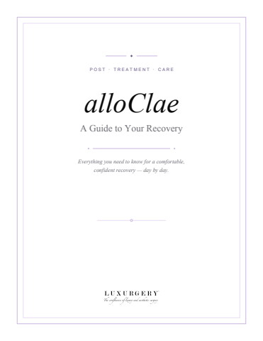 alloClae Post-Treatment Instructions