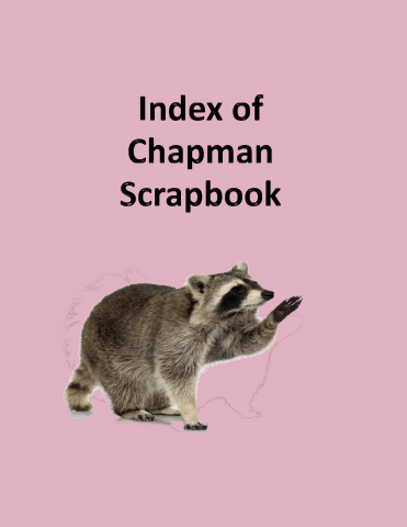 Chapman Scrapbook Index