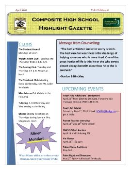 Composite High News Letter April 2018