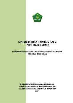 MATERI BIMTEK TOT 2 PPKB PRO-2 
