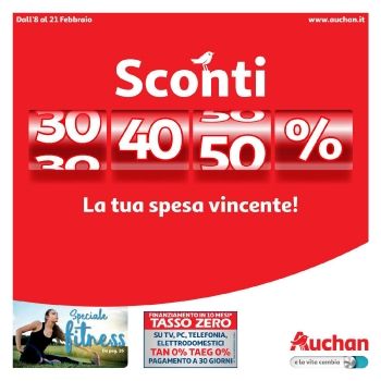 Volantino Auchan Sicilia Febbraio 2018