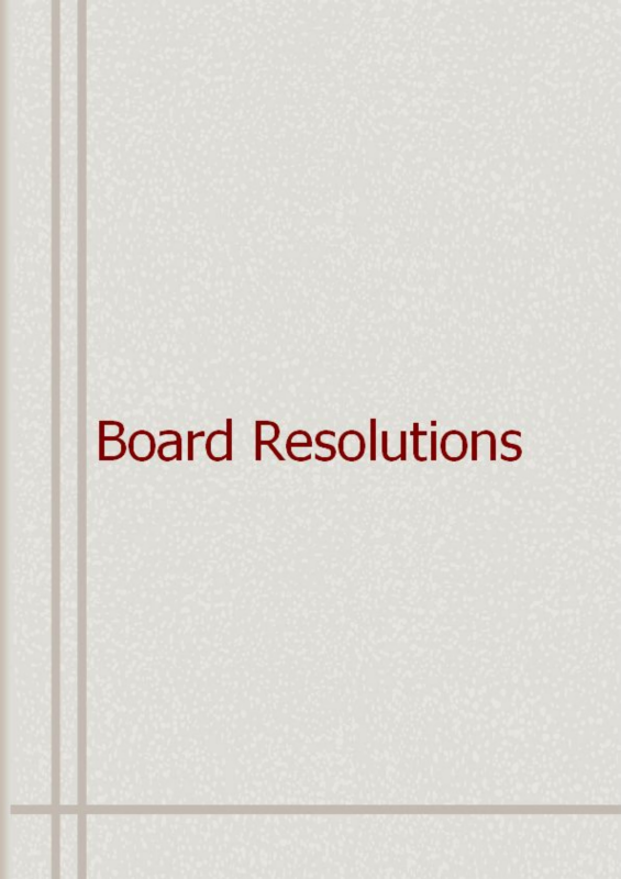 2018 Resolutions