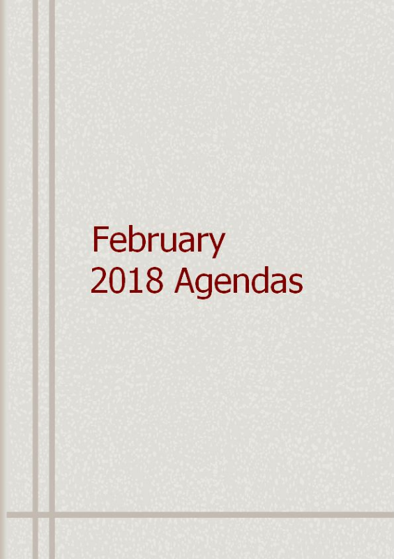 2018 February Agendas