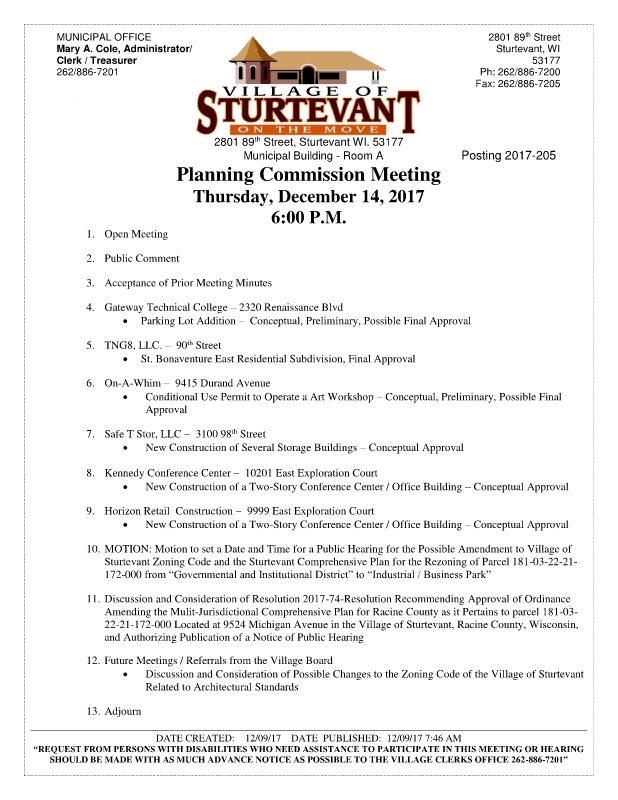 Public DOT Meeting 12-14-17