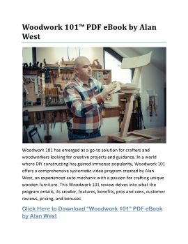 Woodwork 101™ PDF eBook by Alan West