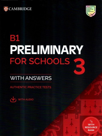 b1 pet 3 for schools with cover