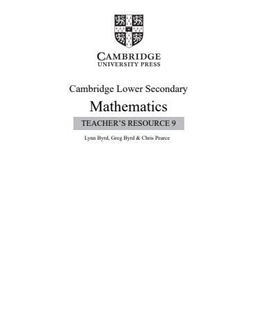 tr9 cambridge lower secondary math tr9