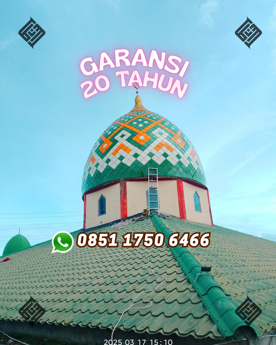 Kubah Masjid untuk Mushola - Balige, Danau Toba