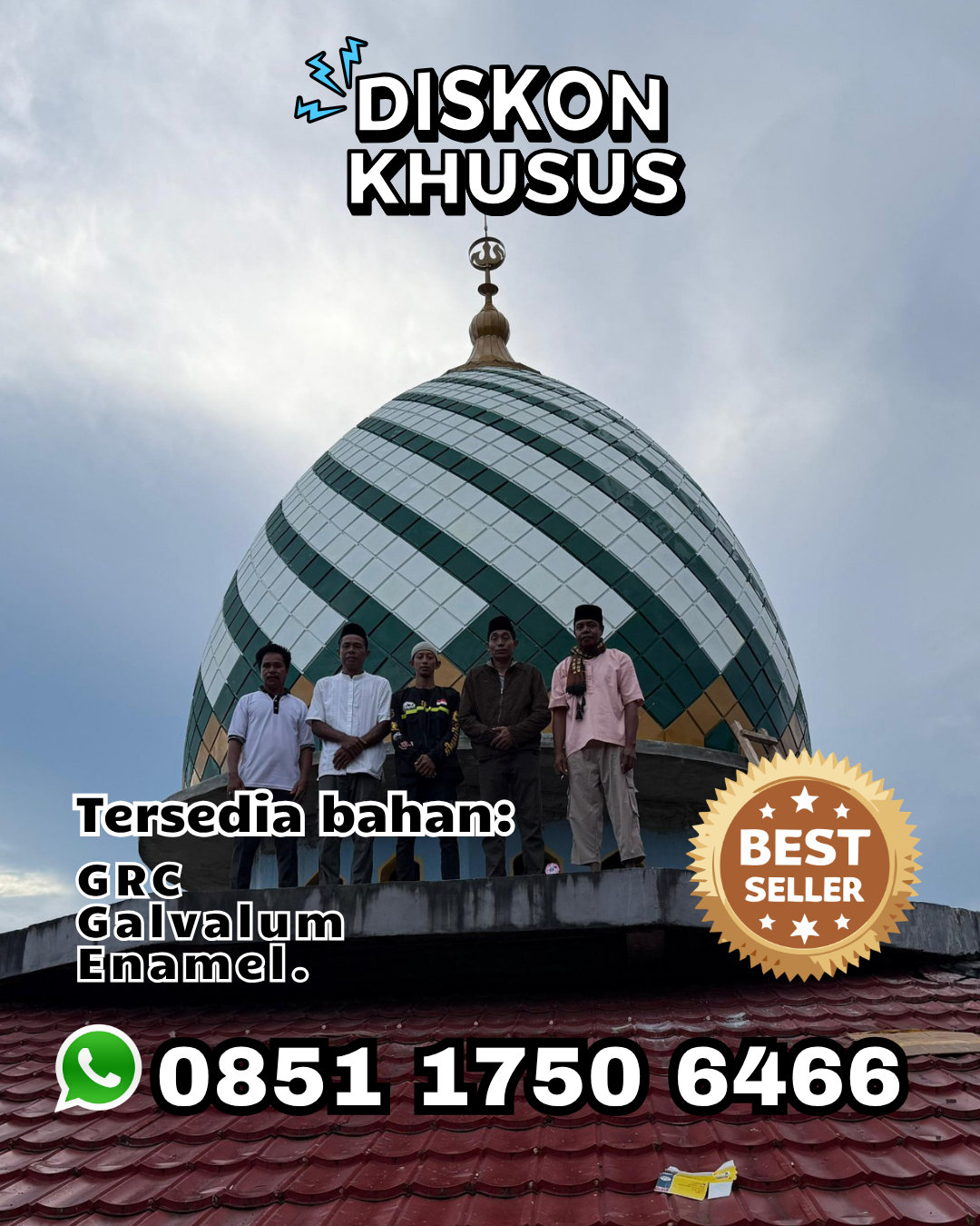 Kubah Masjid Berkualitas Premium – Wua-Wua, Kota Kendari