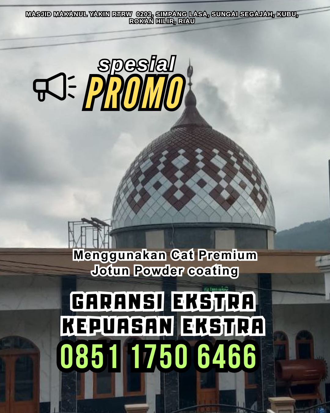 Konsultan Pembuatan Kubah Moderen , melayani daerah Tampan, WA: 0851 1750 6466