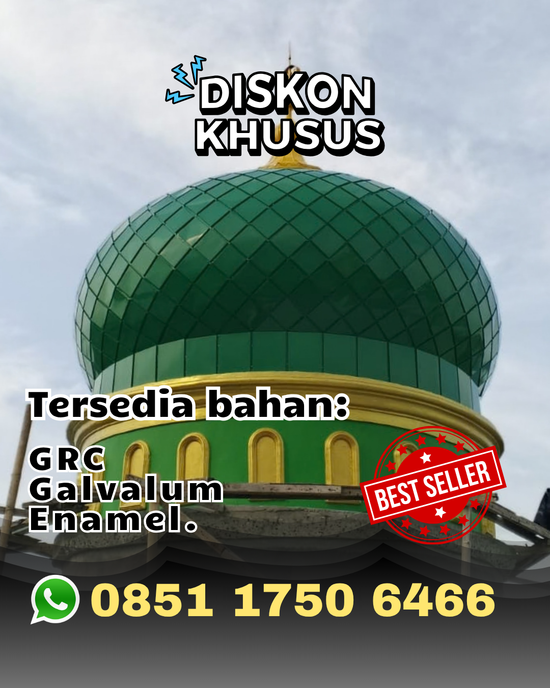 Kubah Masjid Berkualitas Premium - Busang, Kutai Timur