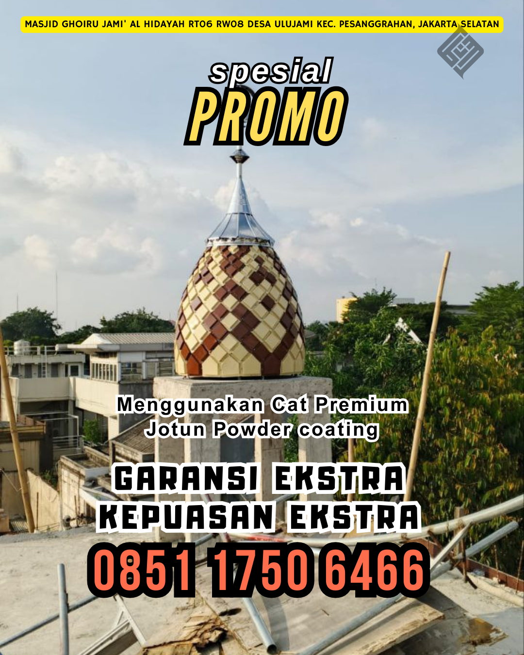 Kubah Harga Ekonomis, melayani daerah Ujungjaya, WA: 0851 1750 6466