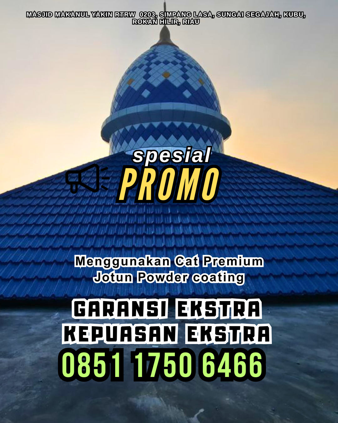 Konsultan Pembuatan Kubah Desain Modern, melayani daerah Skanto, WA: 0851 1750 6466