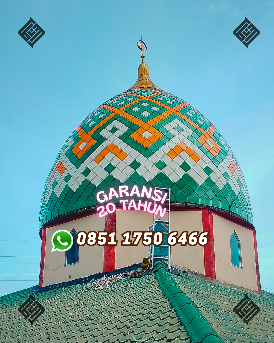Kubah Masjid Berkualitas Premium - Tiga Panah, Berastagi