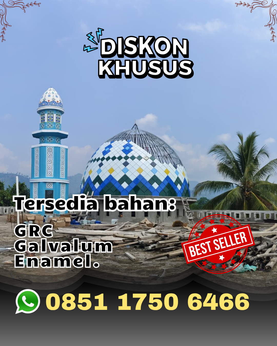Bangun Kubah Masjid Impian Anda - Petak Malai, Katingan
