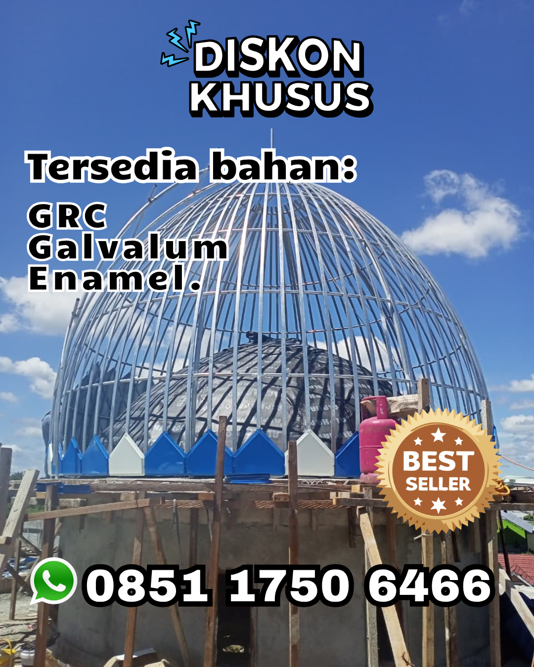 Kubah Masjid Langsung Pabrik - Karo, Sumut