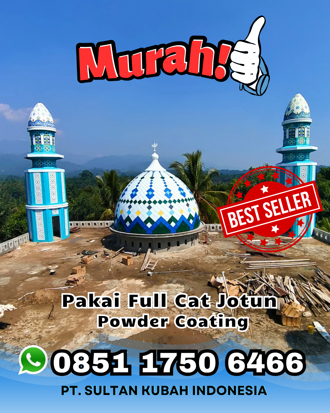 Kubah Masjid Berkualitas Premium - Cikatomas, Tasikmalaya