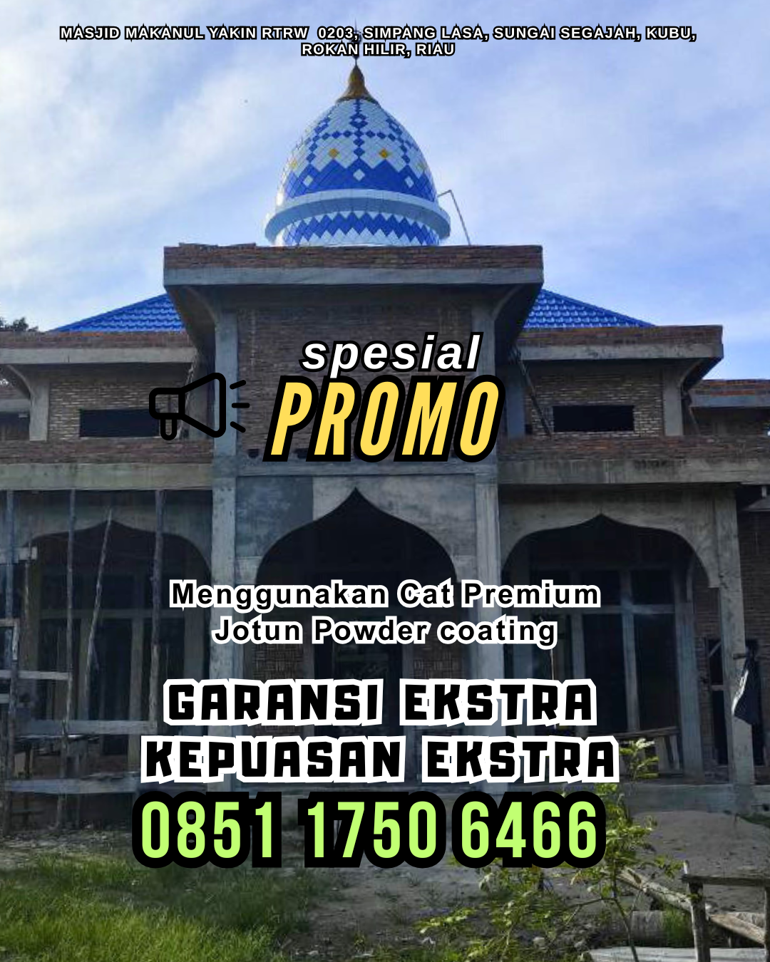 Bangun Kubah Masjid Impian Anda - Munte, Berastagi
